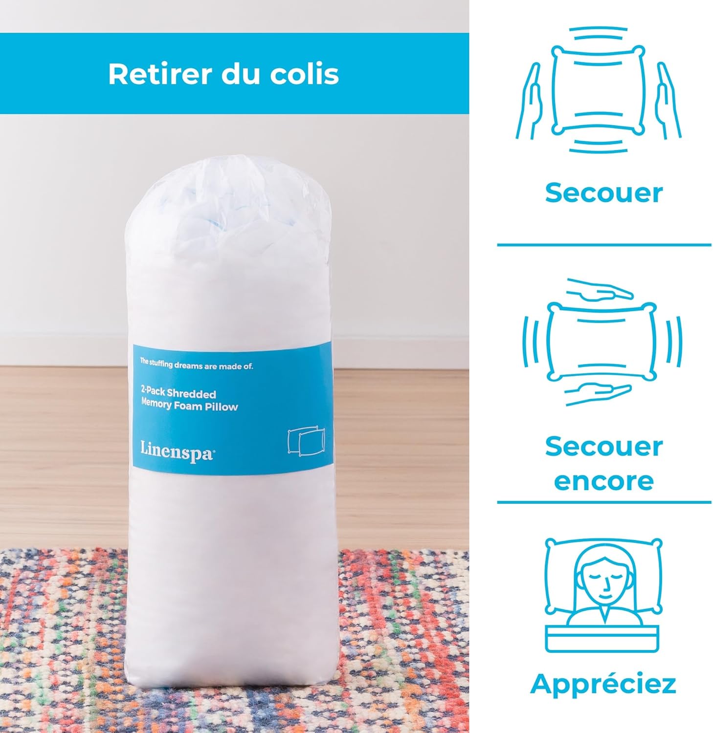 Linenspa en situation sur lit