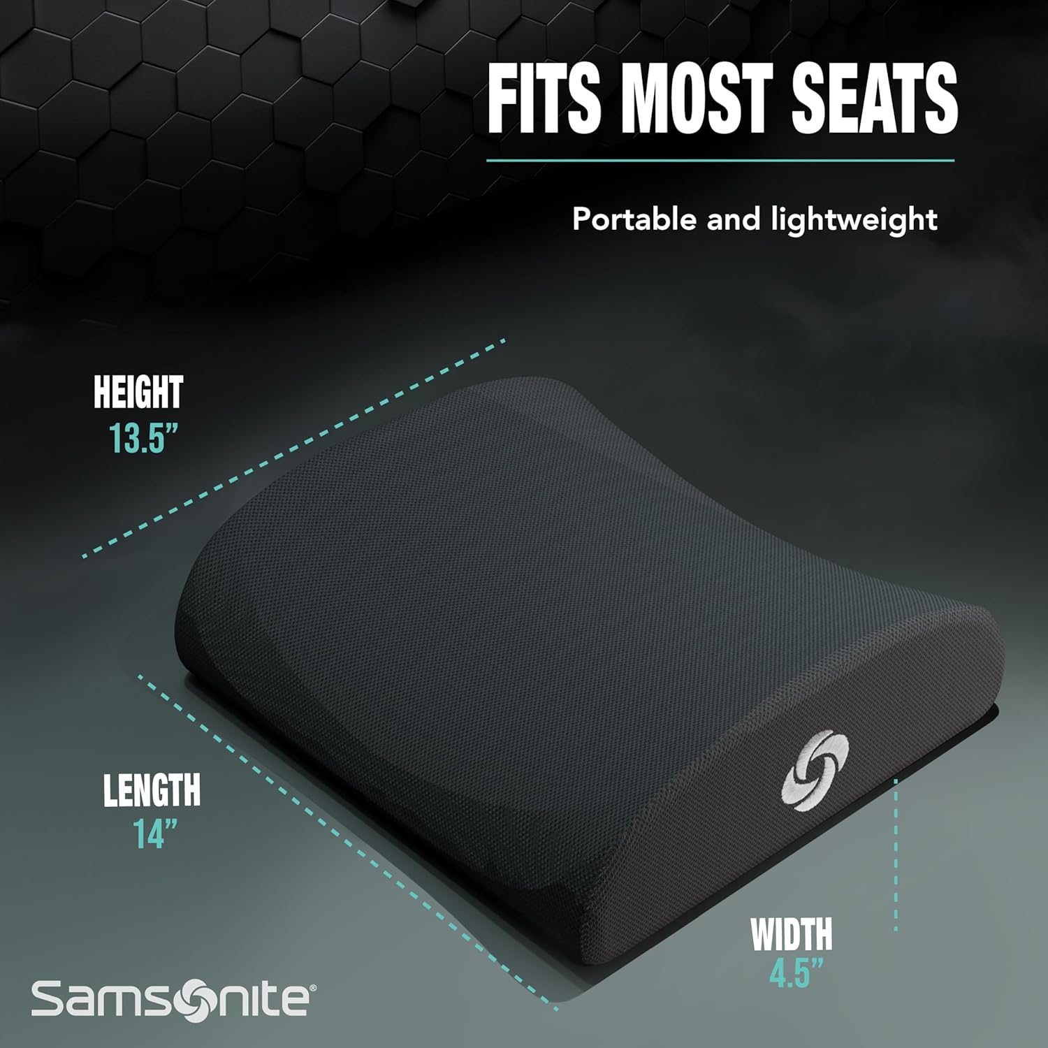 Coussin lombaire Samsonite vue profil